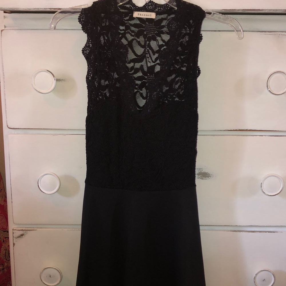 Black mini dress